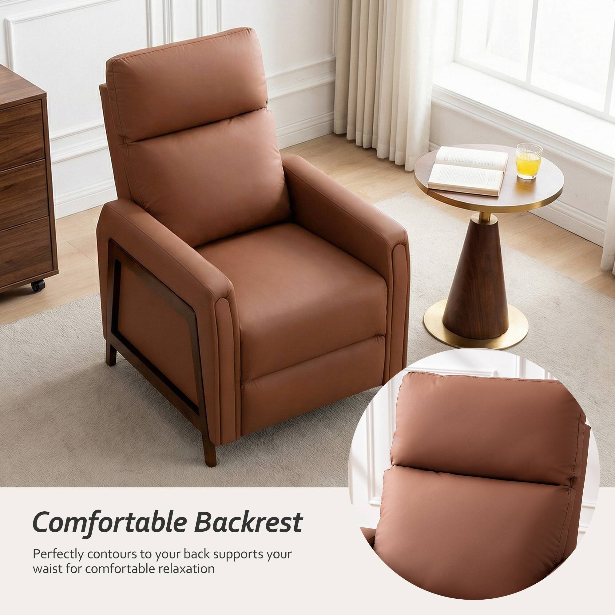 Comfortable Backrest  
Perfectly contours to your back supports your waist for comfortable relaxation