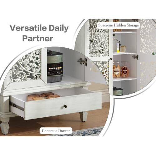 Versatile Daily Partner  
Spacious Hidden Storage  
Generous Drawer
