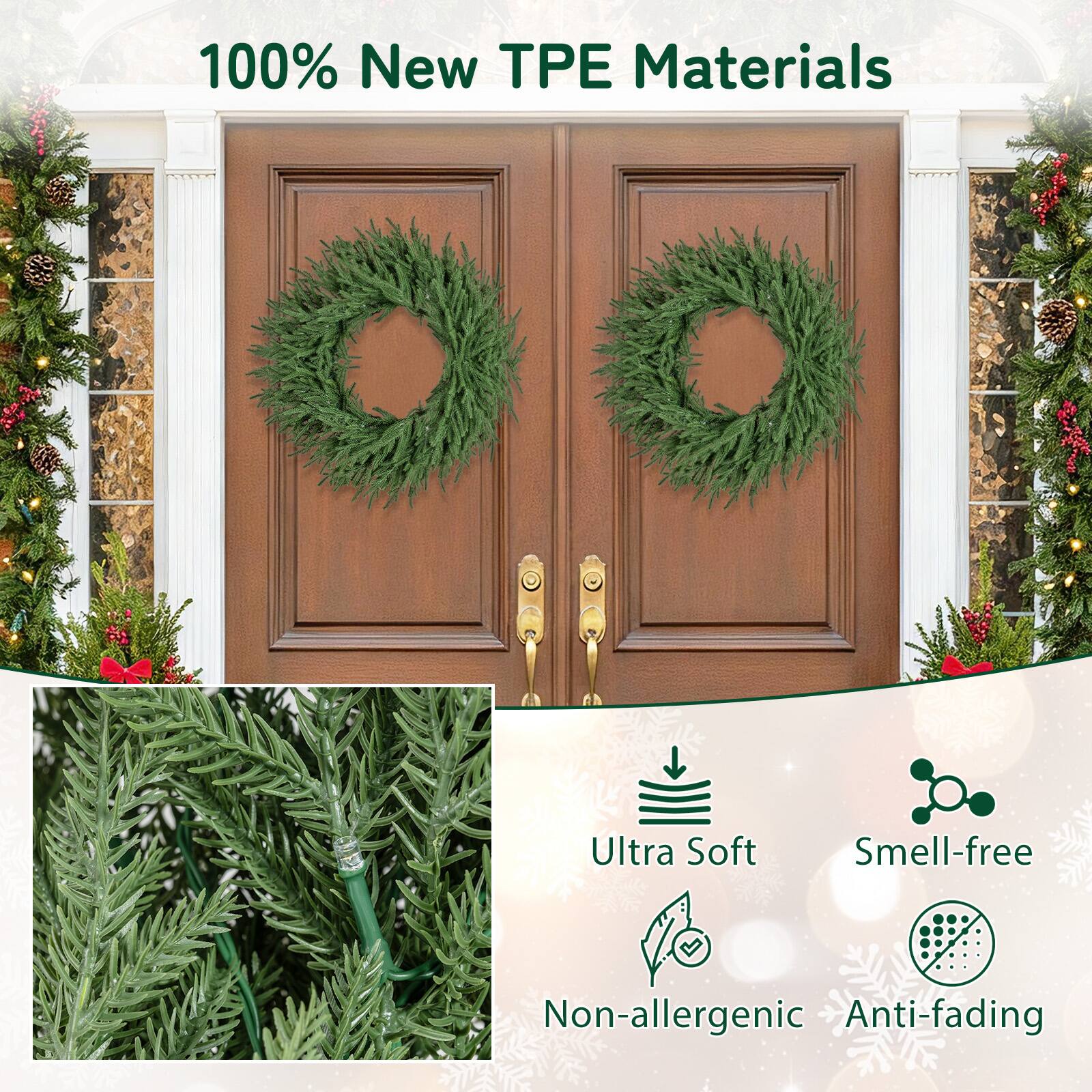 100% New TPE Materials

Ultra Soft  
Smell-free  
Non-allergenic  
Anti-fading
