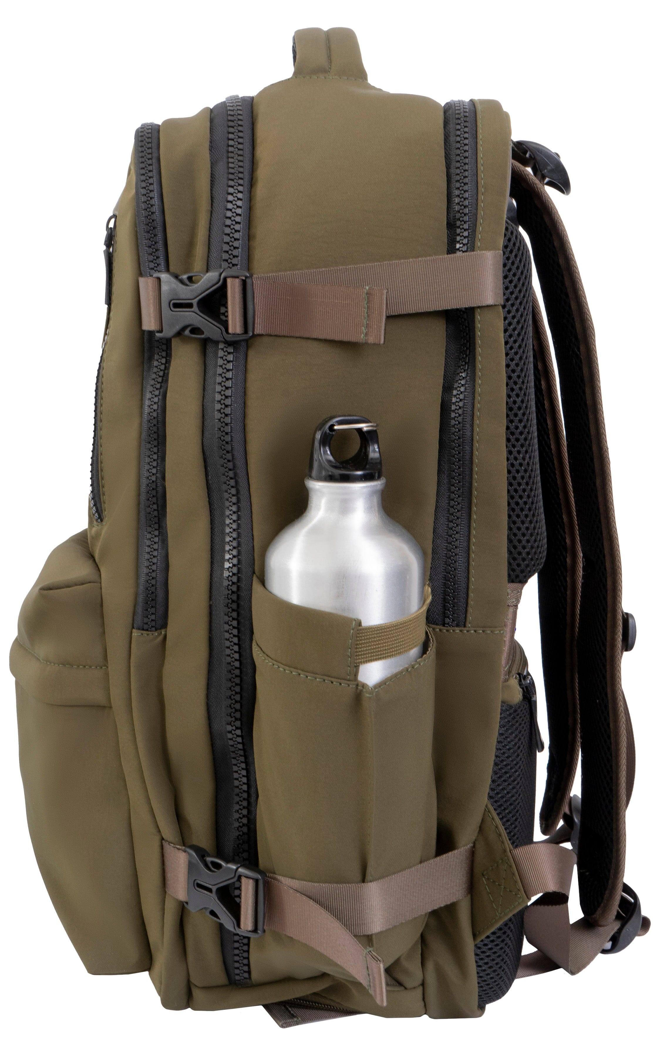 Jack Abrahams The Jackson 19 Inch Nylon Travel Backpack with Shoe