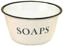 BreeBe - Enamelware Soaps Bowl - White