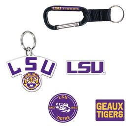 WinCraft - LSU Tigers 5-Pack Key Ring and Fridge Magnet Set - Multicolor