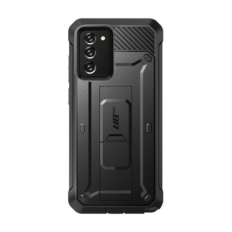 SUPCASE - Unicorn Beetle Pro Rugged Holster Case for Samsung Galaxy Note20 – Full-Body Protection with Kickstand & Belt Clip - Black