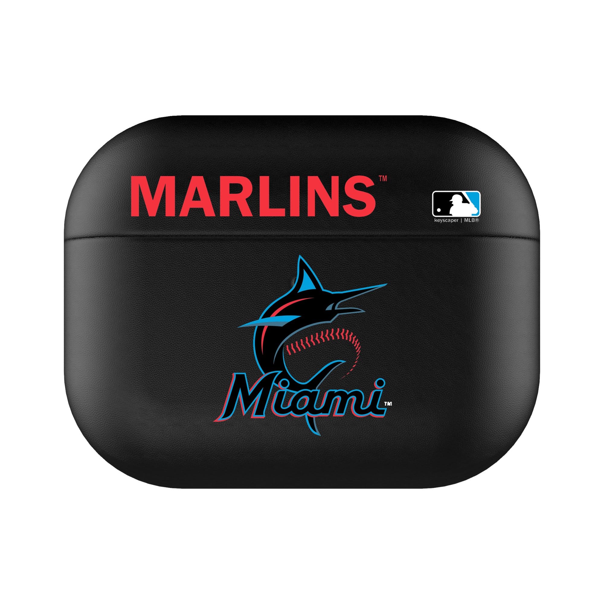 Keyscaper - Miami Marlins AirPods Pro 3rd Generation Case Cover - No Size - Black