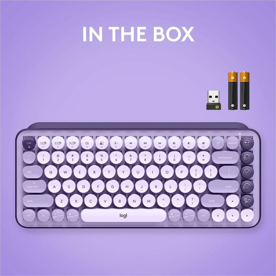 Logitech Pop Keys Wireless Mechanical Keyboard with Emoji Keys