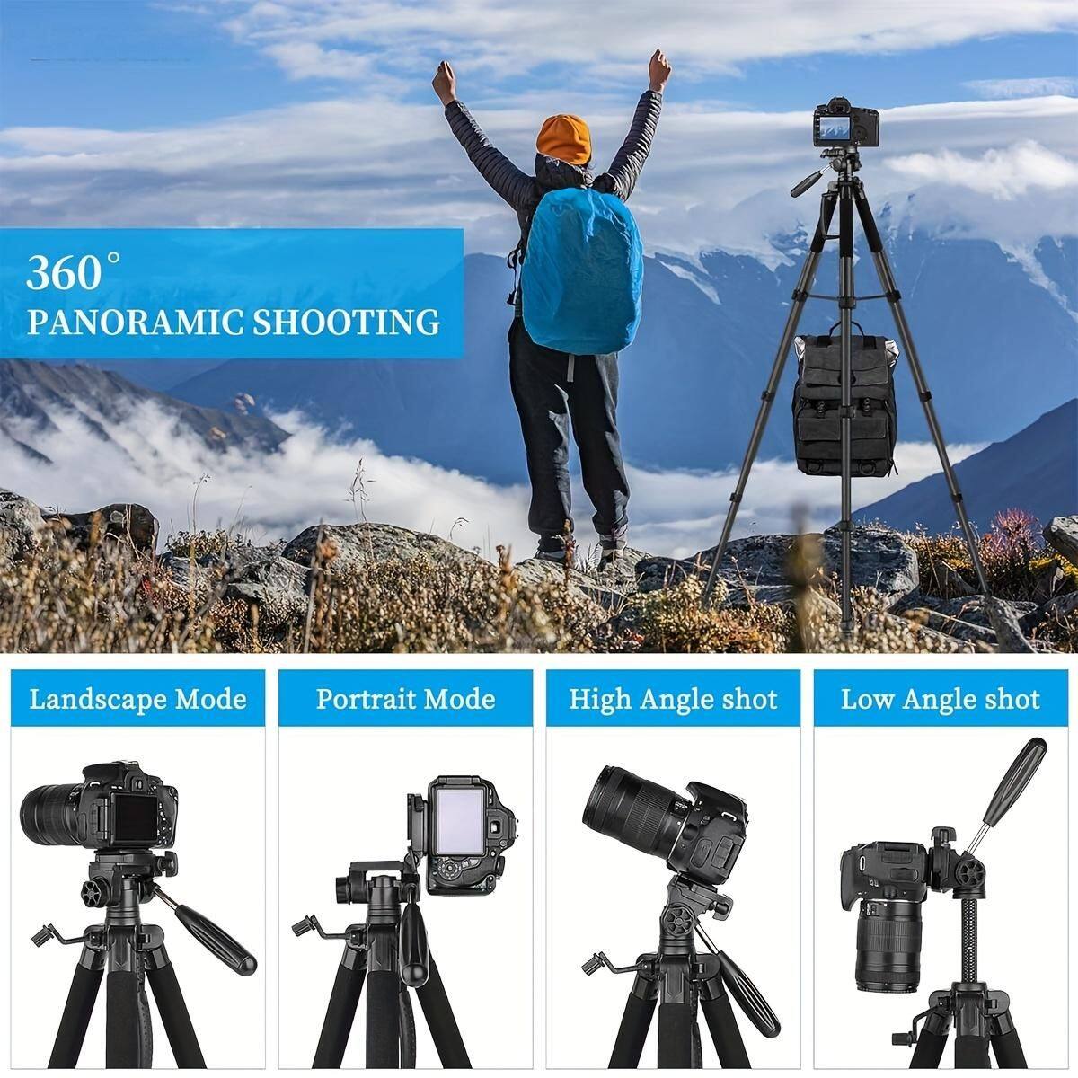 360° PANORAMIC SHOOTING

Landscape Mode  
Portrait Mode  
High Angle shot  
Low Angle shot