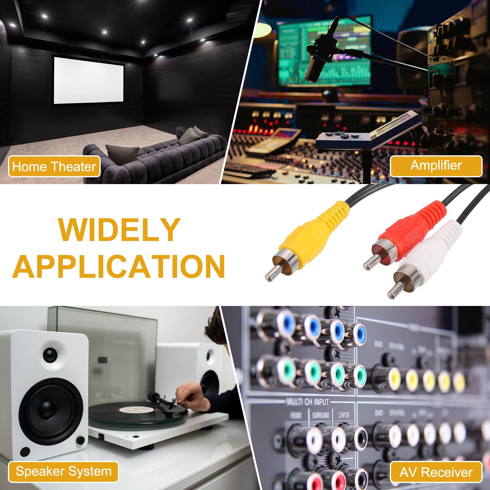 Home Theater Amplifier  
WIDELY APPLICATION  
MULTI CH INPUT  
SURROUND CENTER  
DE Speaker System  
AV Receiver