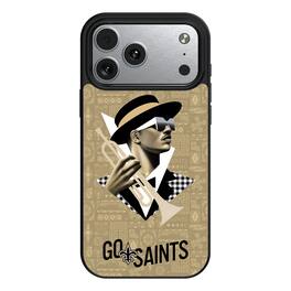 Keyscaper - NFL - New Orleans Saints iPhone Magnetic Bump Case - 16 Pro - Black