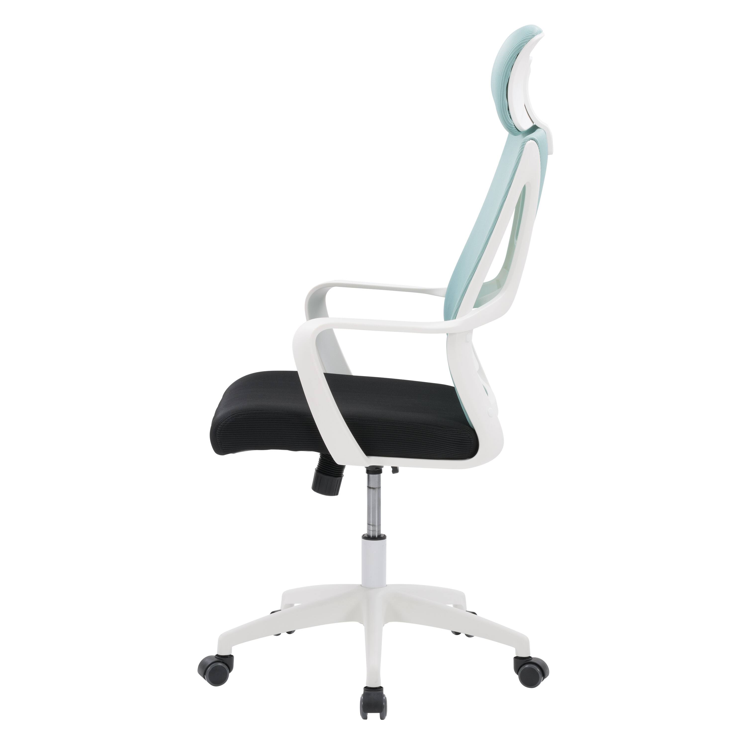 Left. CorLiving - Workspace Mesh Back Office Chair - Teal and Black.