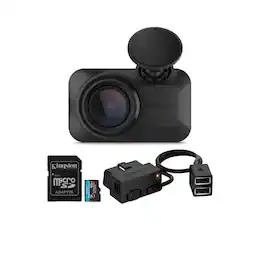 Garmin - Dash Cam Mini 3 Bundle with Constant Power Cable and 128GB MicroSDXC Card