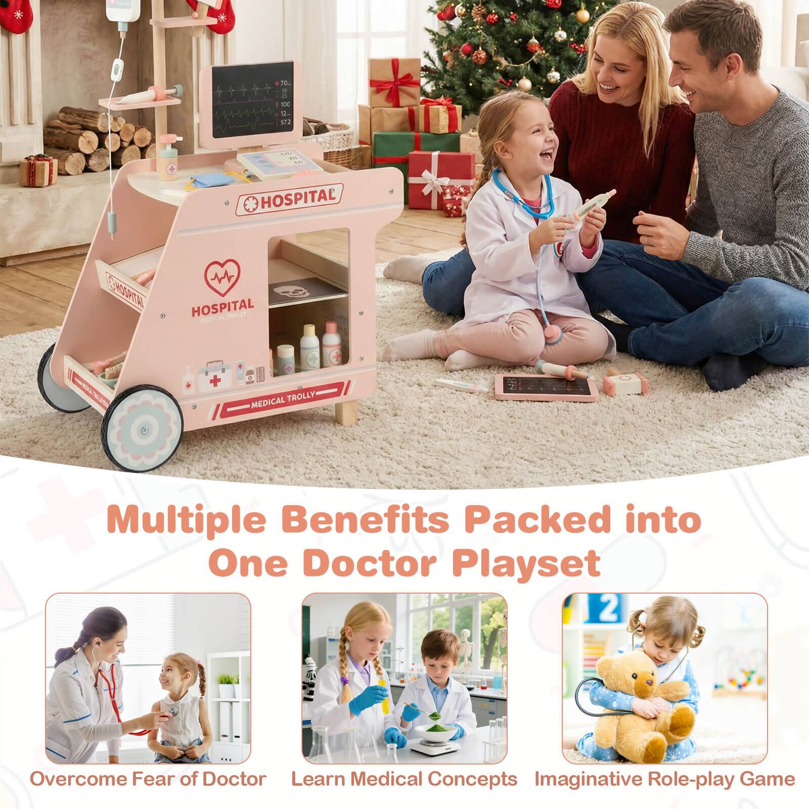 Multiple Benefits Packed into One Doctor Playset

- Overcome Fear of Doctor
- Learn Medical Concepts
- Imaginative Role-play Game