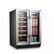 Left. Lanbo - Freestanding/Built-In 23.4'' width 18 Bottle 56 Can Dual Zone Combo Wine and Beverage Cooler - Black.