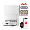 Front. Roborock - Roborock QR Series Robot Vacuum & Mop with Multifunction Dock, 10,000Pa Suction - White.
