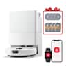 Roborock - QR Series Robot Vacuum & Mop with Multifunction Dock, 10,000Pa Suction - White