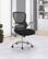 Alt View 13. OSP Home Furnishings - Mesh Back Manager’s Chair with Bulit in Lumbar Support and Chrome Base - Black/White.