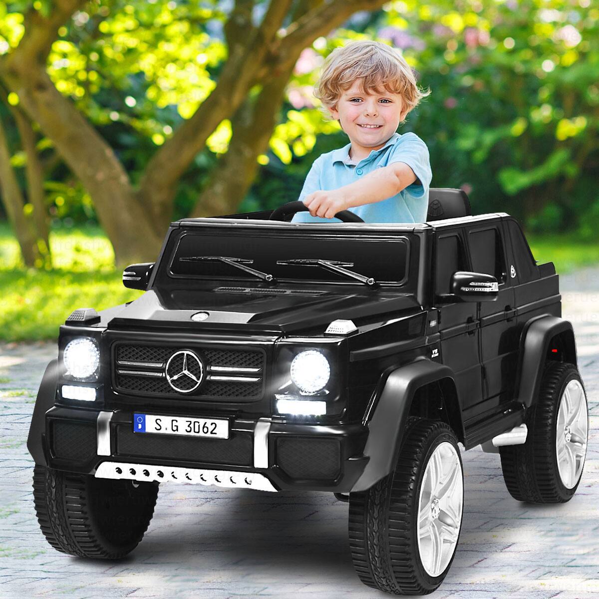 Alt View 1. Costway - Costway Mercedes Benz 12V Electric Kids Ride On Car RC Remote Control W/Trunk - Black.