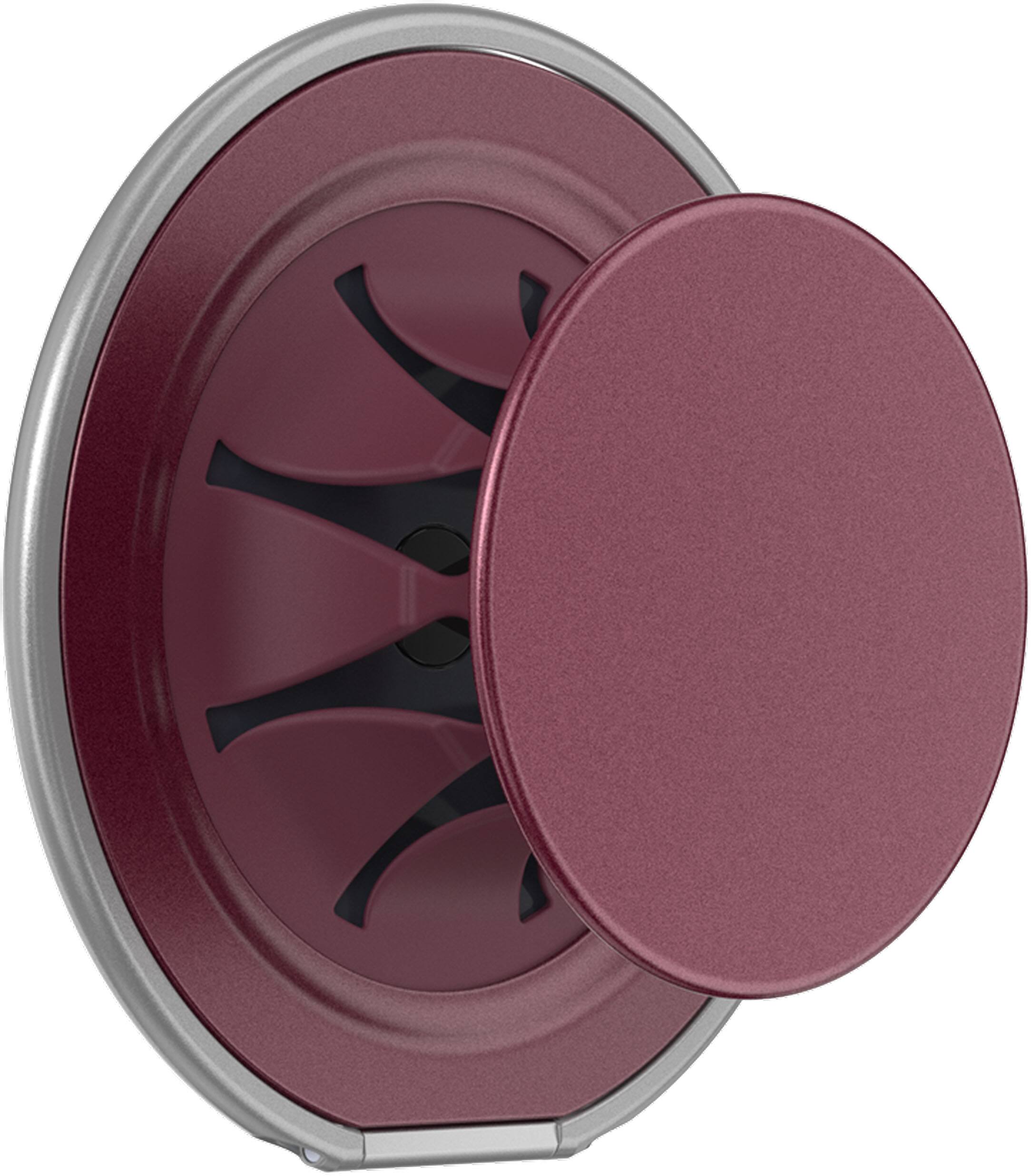 Alt View 4. PopSockets - PopSockets Low-Pro Grip for MagSafe, Ultra-Thin Magnetic Phone Grip with Kick-Out Stand - Burgundy.