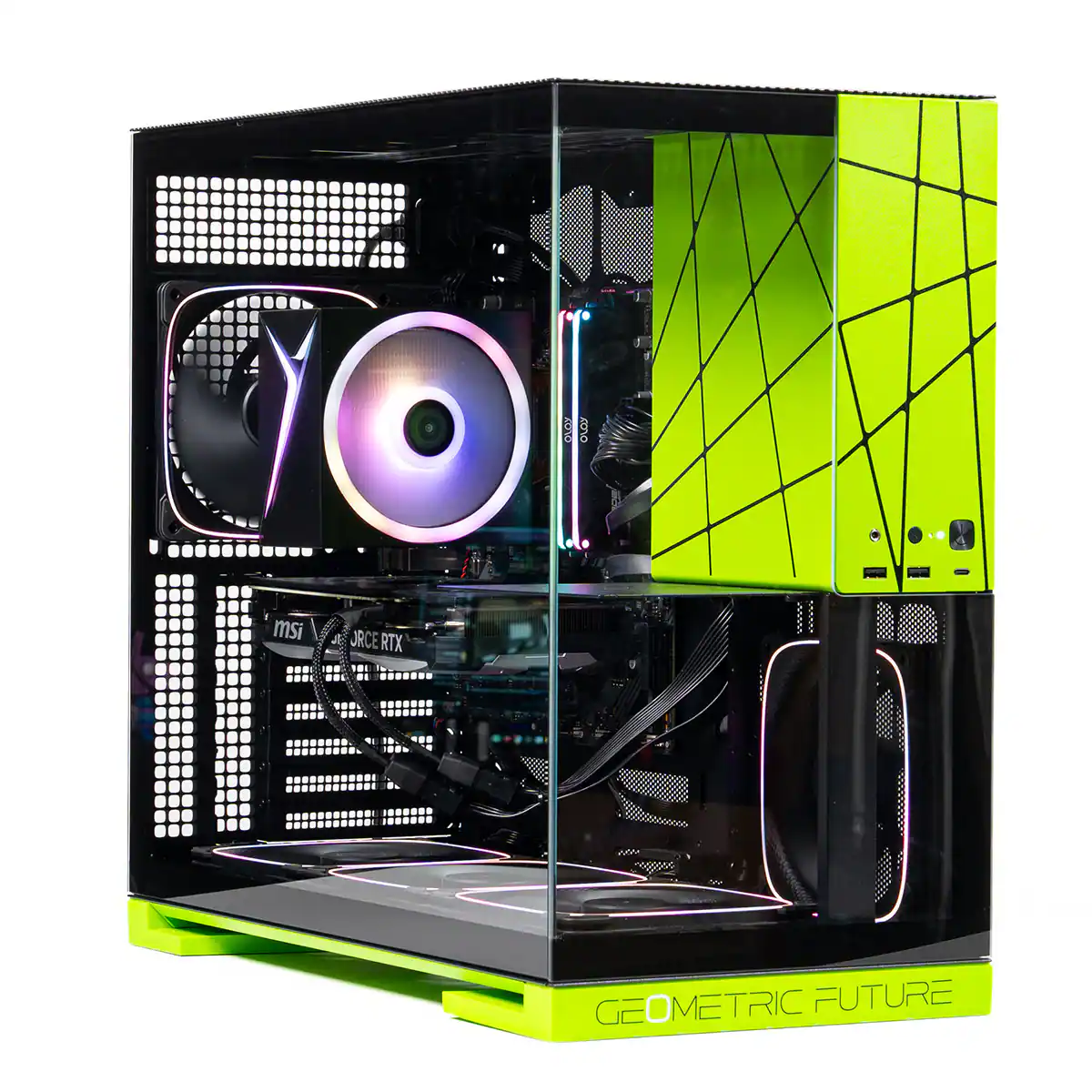 Skytech Gaming - Skytech VIPER - AMD Ryzen 7 7800X3D, 5070 Ti, 32GB 6000 MHz DDR5 RAM, 850W GOLD A3 PSU - Green