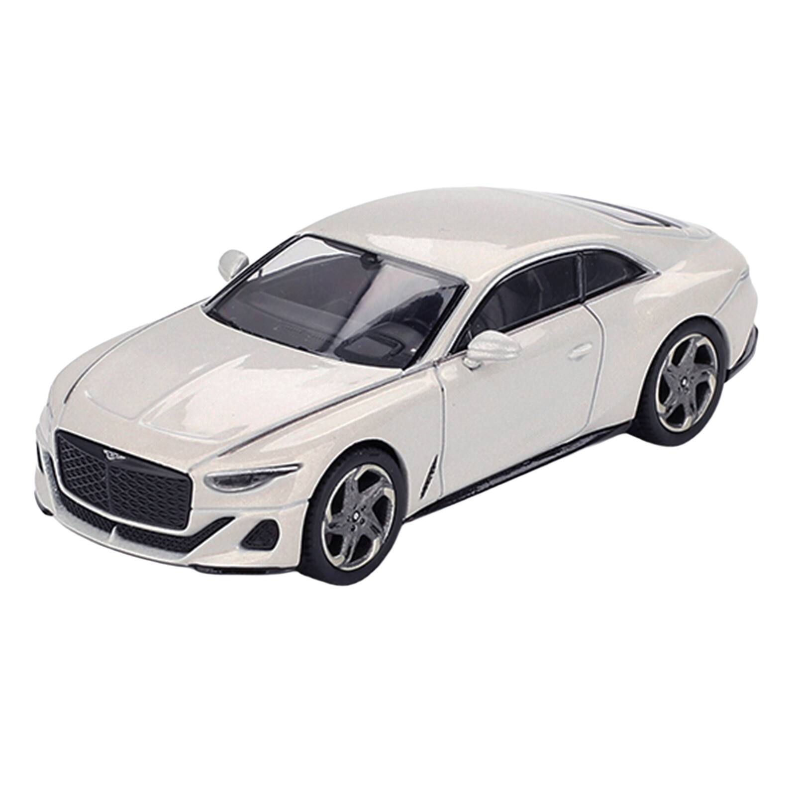Alt View 1. True Scale Miniatures - Bentley Batur Bonneville Pearl White Metallic Limited Edition 1/64 Die Cast Model Car by Mini GT.