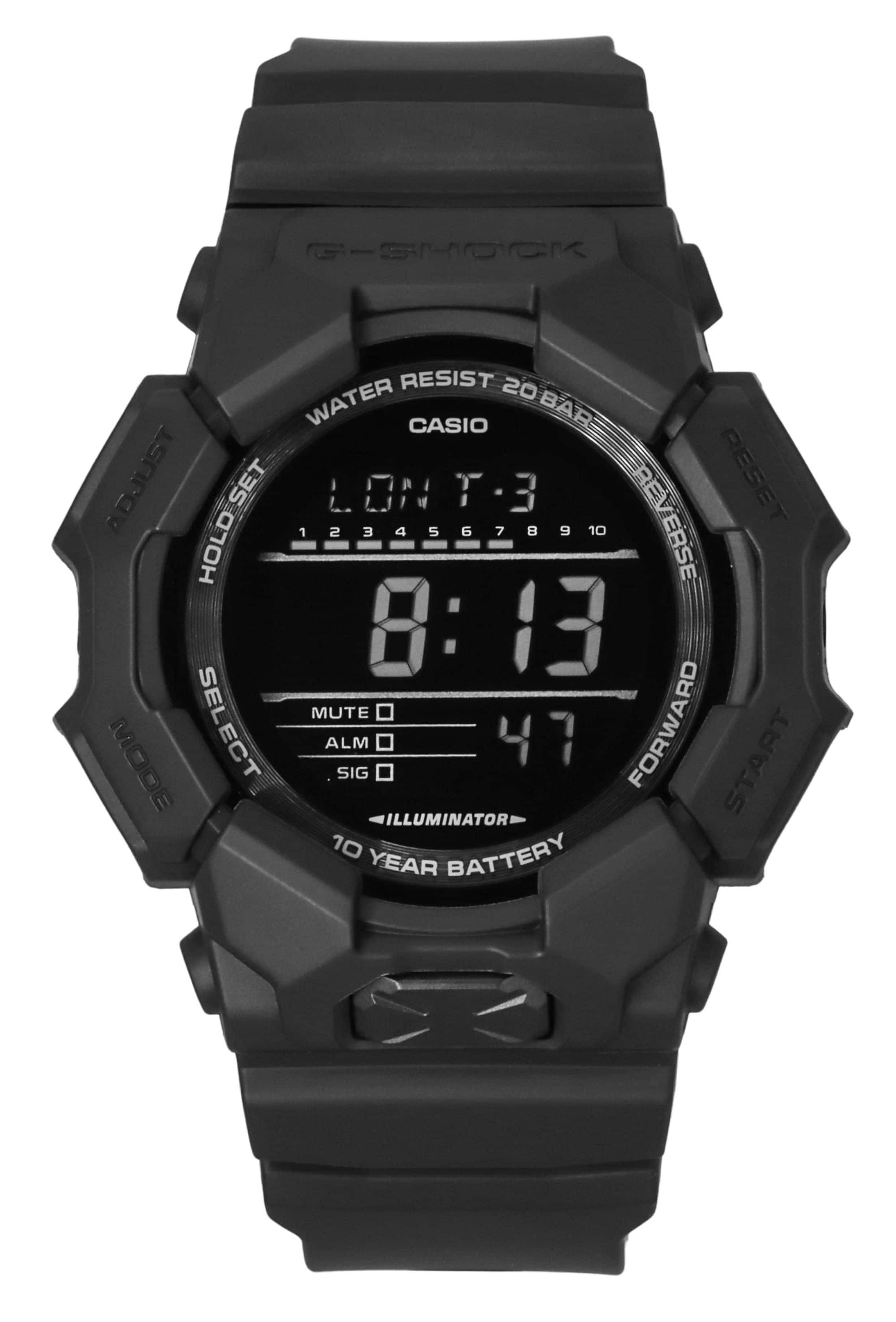 Casio - G-Shock Digital Bio-Based Resin Strap Quartz GD-010-1A1 200M Men's Watch - Black