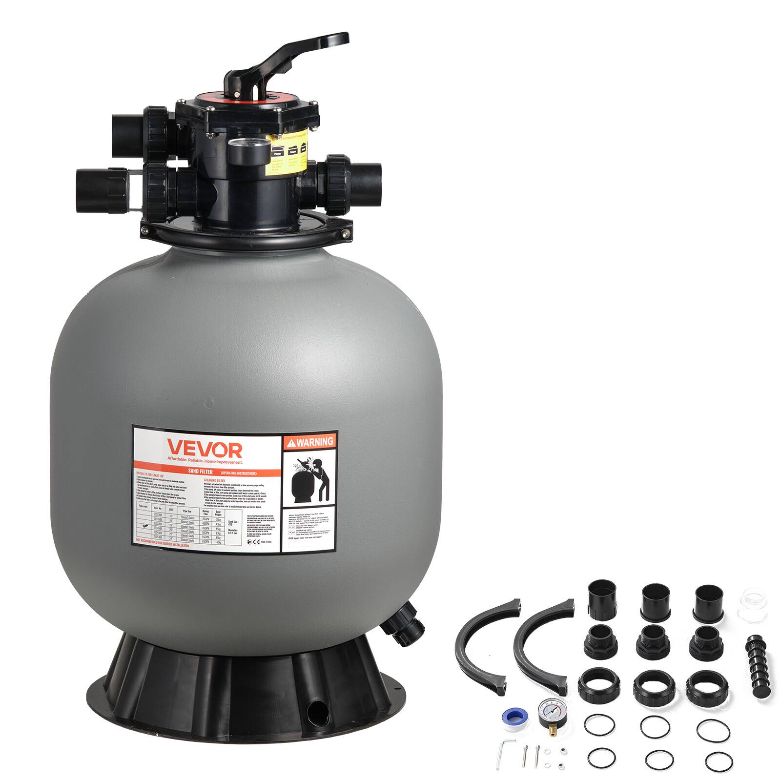 VEVOR

Automatic Air Filter

SAND FILTER

WARNING

VEVOR

Automatic Air Filter

SAND FILTER

WARNING