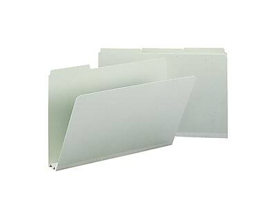 Alt View 3. Smead - Smead 60% Recycled Heavy Duty File Folder, 1/3-Cut Tab, Legal Size, Gray/Green, 25/Box (18234) - Gray/Green.
