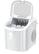 Alt View 3. LHRIVER - Portable Countertop Ice Maker with Carrying Handle and Scoop, 9 Ice Cubes in 6 Minutes, 26 lbs Daily Output - White.