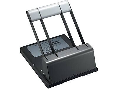 Alt View 2. Bostitch - 3-Hole Punch, 130 Sheet Capacity, Black - Black.