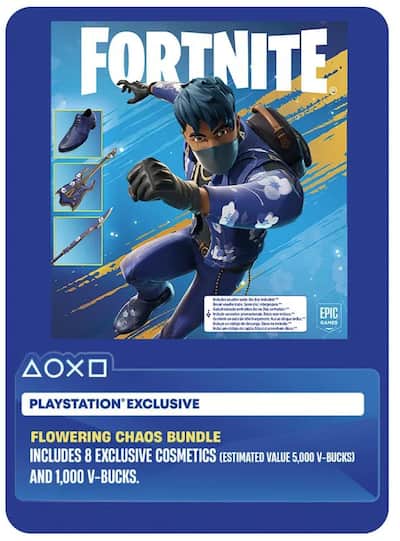 PlayStation 5 Digital Fortnite Flowering Chaos Bundle with Extra PlayStation 5 Digital Fortnite Flowering Chaos Bundle with Extra