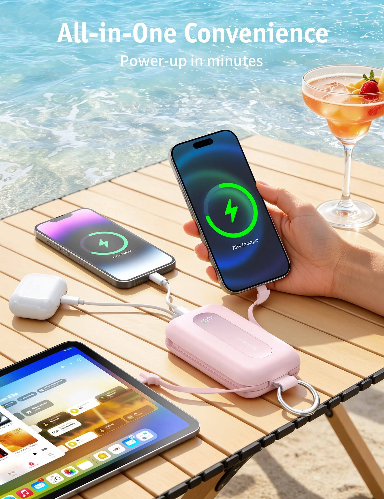 All-in-One Convenience  
Power-up in minutes  

60% Charged  
75% Charged  

"001  
RORRY  
I  
is - -  
Protes  
13,5"  
Milk  
Platand - NOS  
0-1) 2  
1  
Kins 20