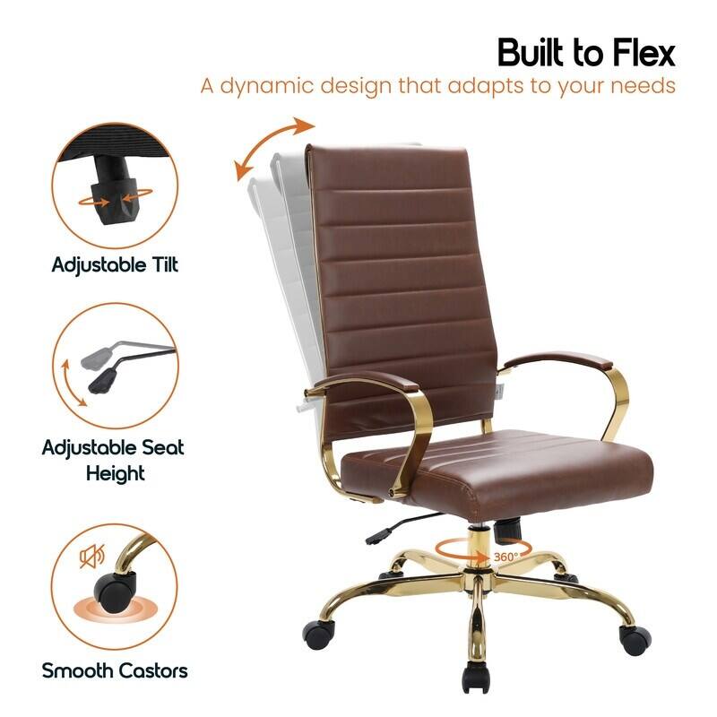 Built to Flex  
A dynamic design that adapts to your needs  
- Adjustable Tilt  
- Adjustable Seat Height  
- Smooth Castors  
- 360°