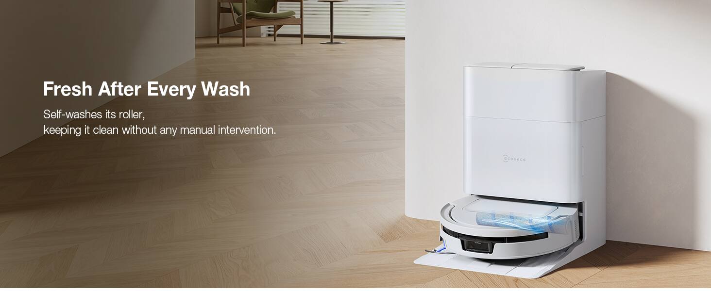 Fresh After Every Wash  
Self-washes its roller, keeping it clean without any manual intervention.