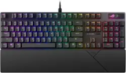 ASUS - ROG Strix Scope II X Full-size Wired Mechanical RGB Gaming Keyboard with Hot-Swappable ROG NX Snow Switches - Black - Front_Zoom