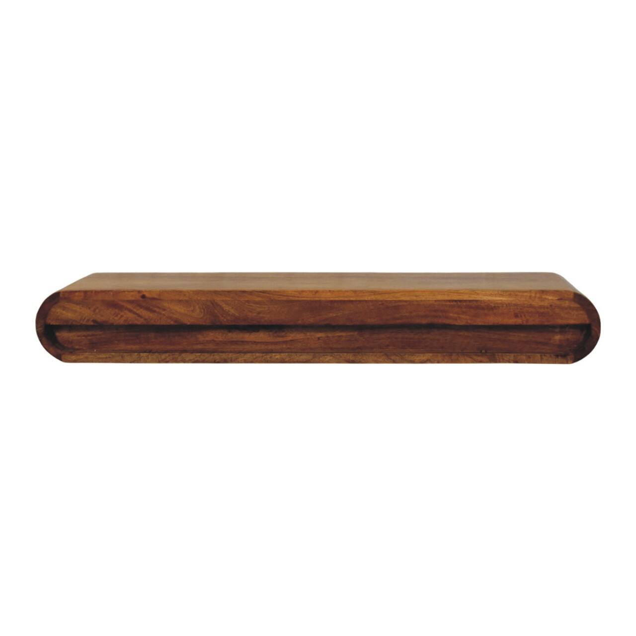 Back. Artisan Furniture - Artisan Furniture Solid Wood Solis Wall-Mounted Console - Brown.