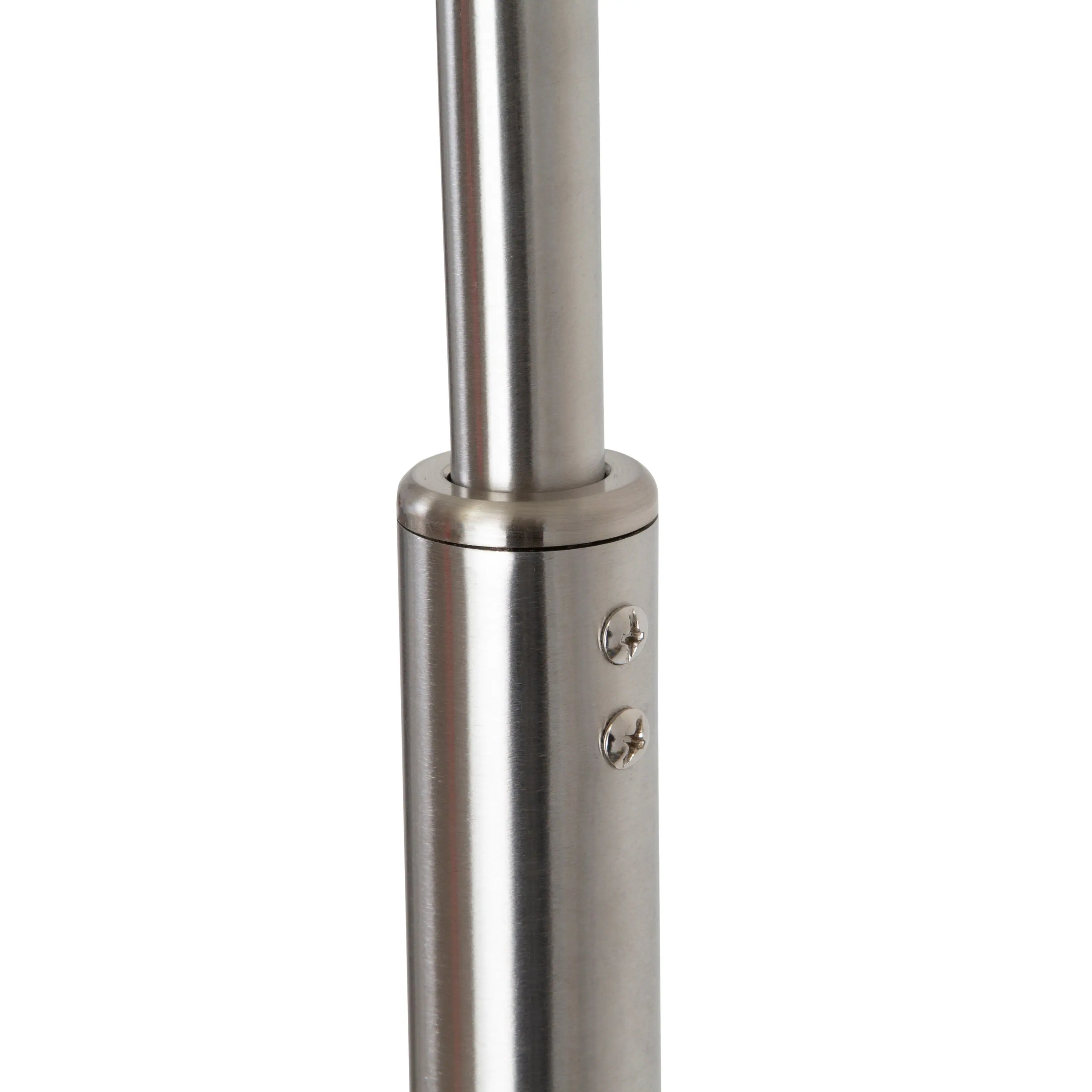 Alt View 6. FC Design - FC Design Modern 81" Tall Standing Adjustable Arched Floor Lamp with Double Drum Shade and Marble Base - Grey - Grey.