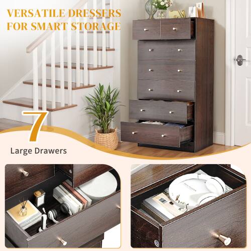 VERSATILE DRESSERS FOR SMART STORAGE

7 Large Drawers