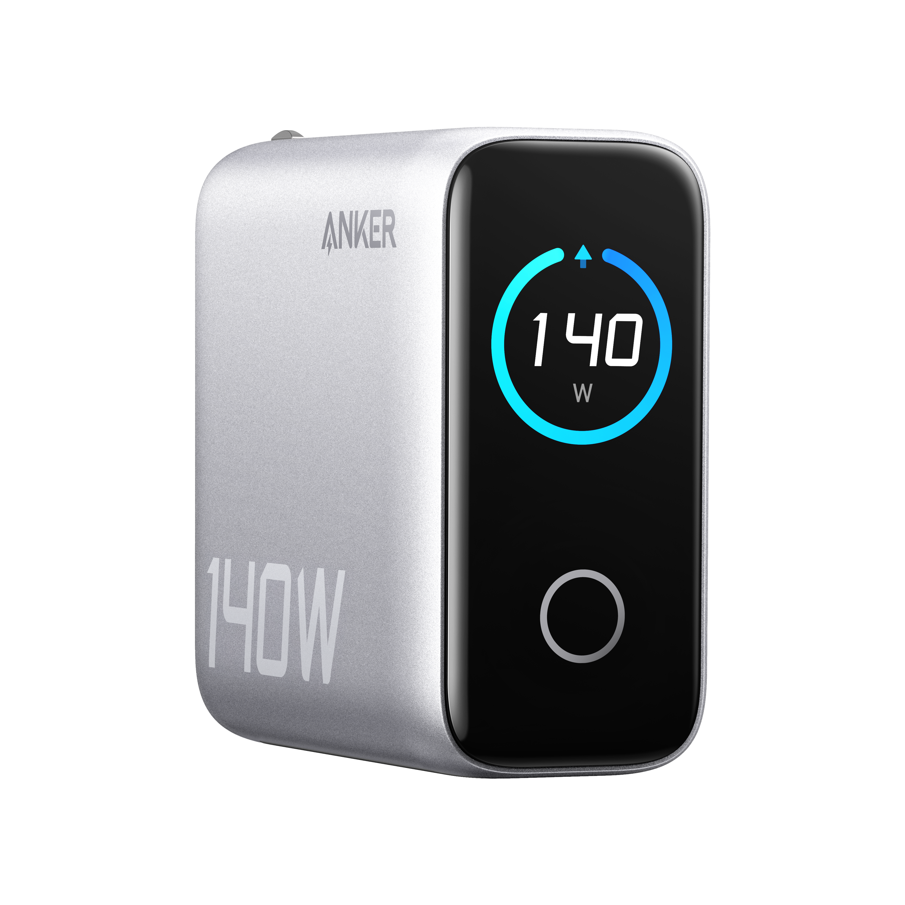 Anker - Laptop Charger (140W, 4-Port, PD 3.1) - Silver