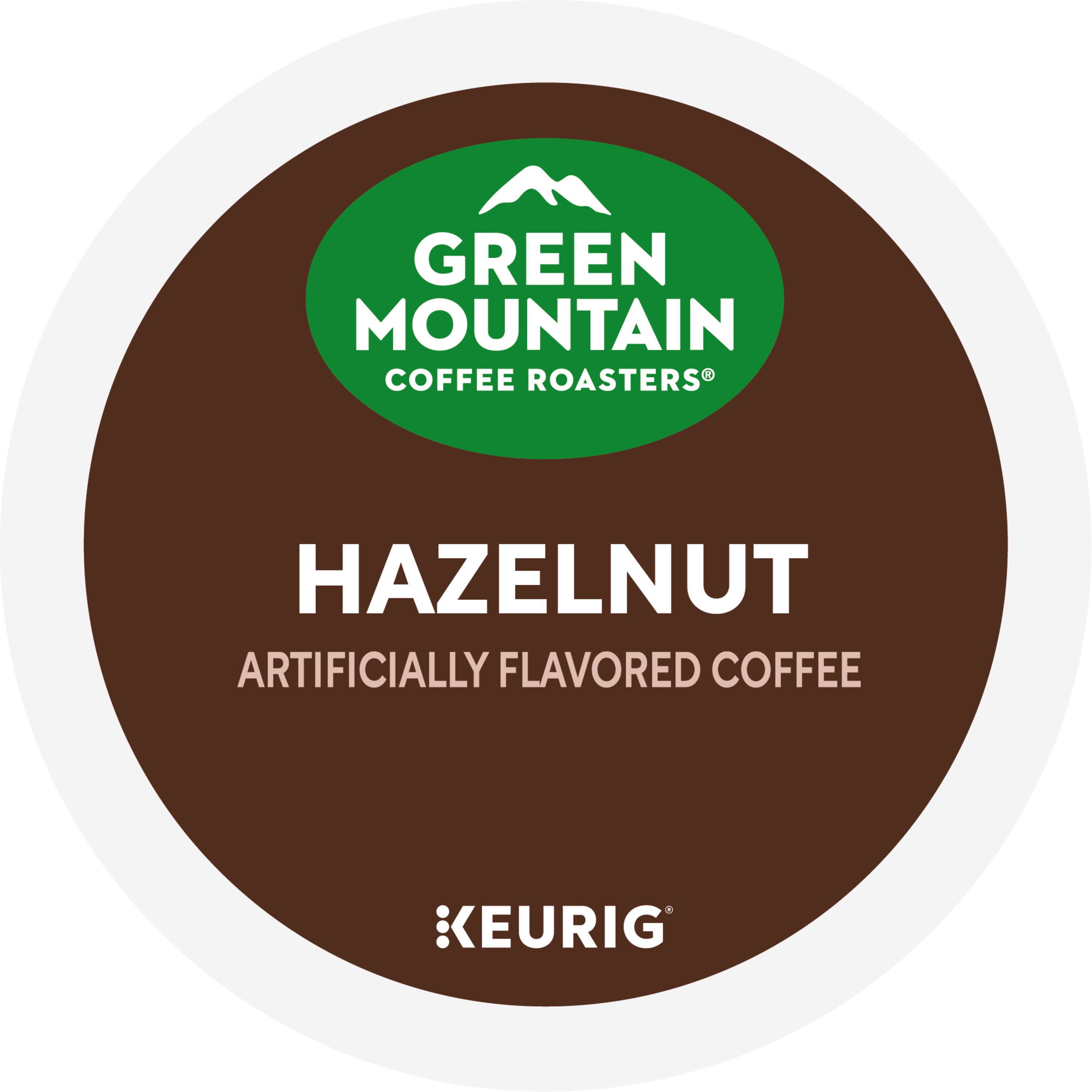 GREEN MOUNTAIN COFFEE ROASTERS HAZELNUT ARTIFICIALLY FLAVORED COFFEE KEURIG