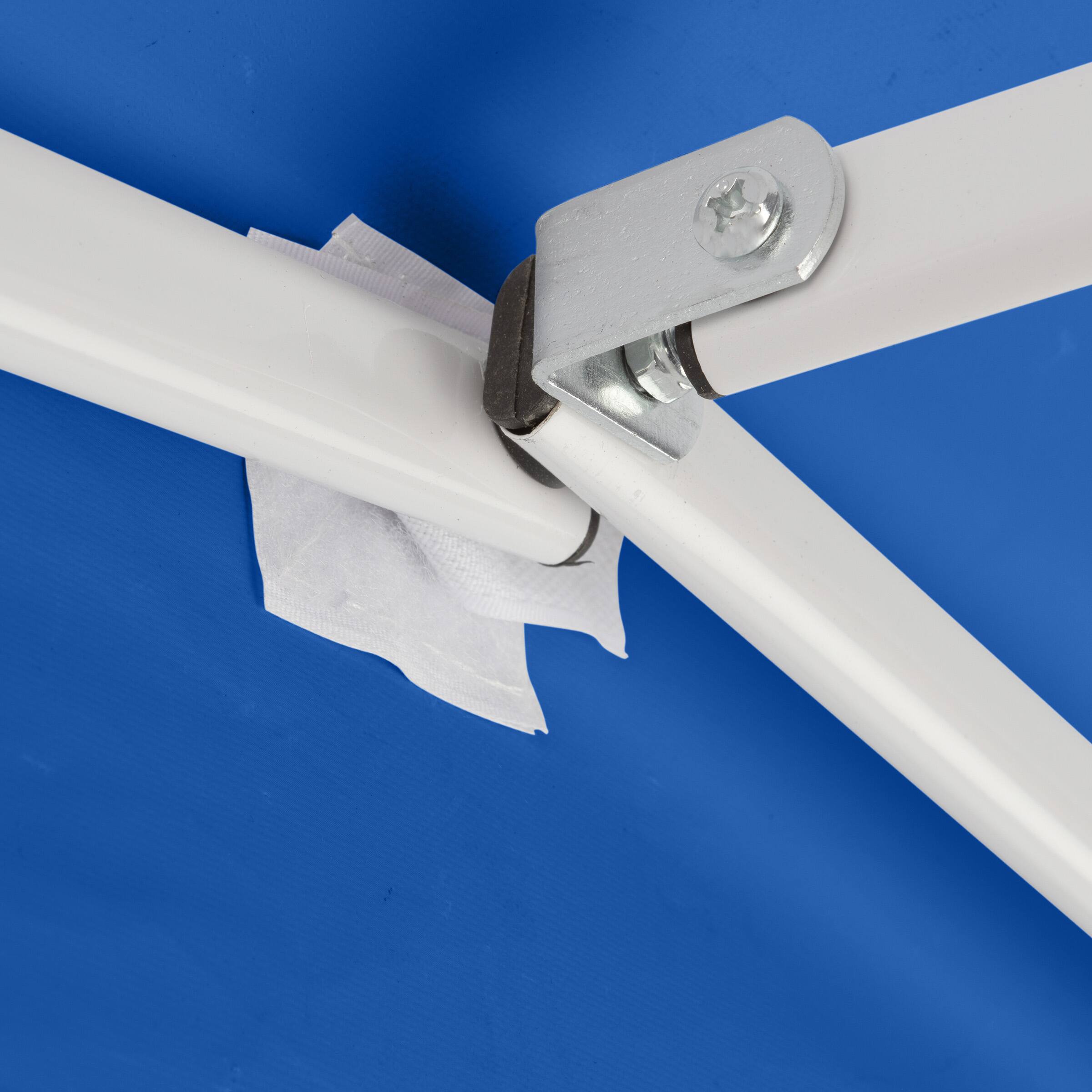 Alt View 5. Stalwart - 10x10 ft Pop Up Canopy Tent - Blue.