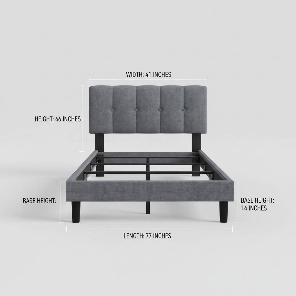 WIDTH: 41 INCHES  
HEIGHT: 46 INCHES  
BASE HEIGHT: 14 INCHES  
LENGTH: 77 INCHES