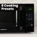8 Cooking Presets
101 Popcorn Potato Pizza Frozen Fresh Beverage Vegetable Vegetable Meat Reheat Bread Power Defrost Kitchen Timer Express Cook 1 2 3 4 5 6 7 8 9 STOP Cancel 0 clock START +30S
FARBERWARE