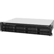 Front. Synology - Synology RS1221RP+ SAN/NAS Storage System - AMD Ryzen V1500B Quad-core (4 Core) 2.20 GHz - 8 x HDD Supported - 0 x HDD - Unknown.