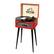 Front. Victor Audio - Victor Andover 5-in-1 Turntable Music Center - Red.