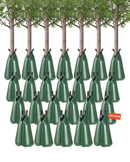 VEVOR - Tree Watering Bag, 25 Packs 20 Gallons Watering Bags for New Trees,5-9 Hours Slow Release Refillable Drip Irrigation Bag - Green