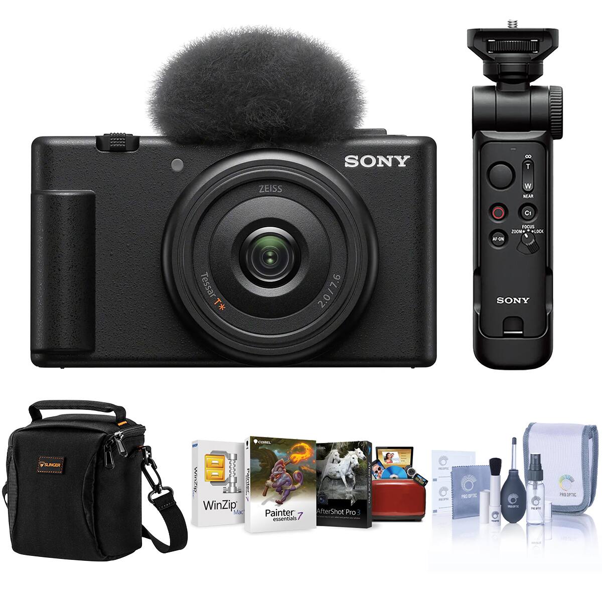 SONY 0 T ZEISS W SEAR Ct o FOCUS 200M LOCK Tessar T* 2.0/7.6 SONY SLNCER | WINTw niet WinZip Mac - Painter 7 essentials AfterShot Pro ! - H N - -E