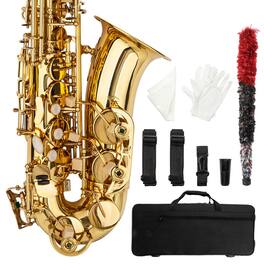 Winado - New Practice Beginner Eb Alto Sax Saxophone School Paint with Portable CARRY Case & Accessories