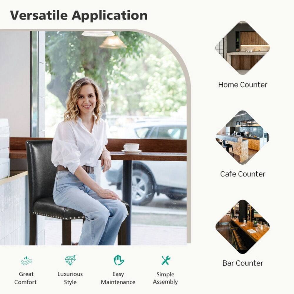 Versatile Application

- Home Counter
- Cafe Counter
- Bar Counter

Great Comfort
Luxurious Style
Easy Maintenance
Simple Assembly