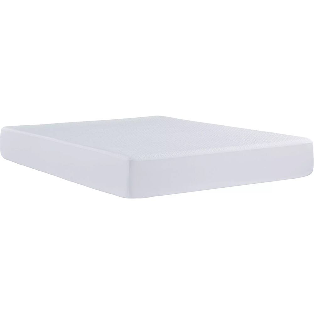 Angle. Ashly - Basic White Full Mattress Protector - White.