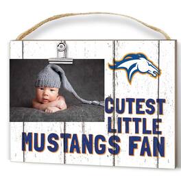 Jardine - Milton Academy Mustangs 8'' x 10'' Cutest Little Weathered Logo Clip Photo Frame - White