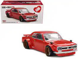 Mini GT - Nissan Skyline 2000GT-R (KPGC10) Kaido Street V1 RHD 1/64 Diecast Model by Jun Imai Kaido House Special - Red